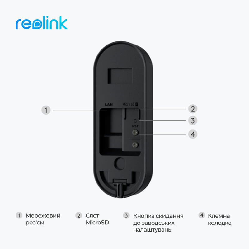 Відеодзвінок Reolink D340W (Video Doorbell Wi-Fi)