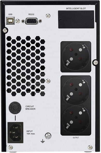 Джерело безперебійного живлення FSP Champ 1K, 1000VA/900W, LCD, USB, 3xSchuko