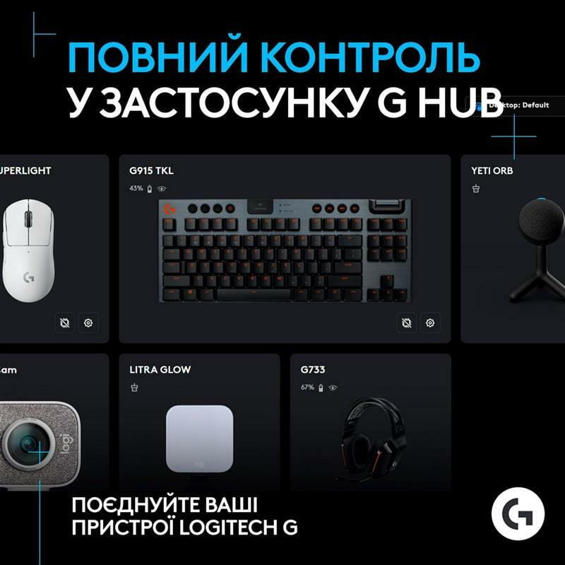 Микрофон Logitech G Yeti Orb RGB Black (988-000551)