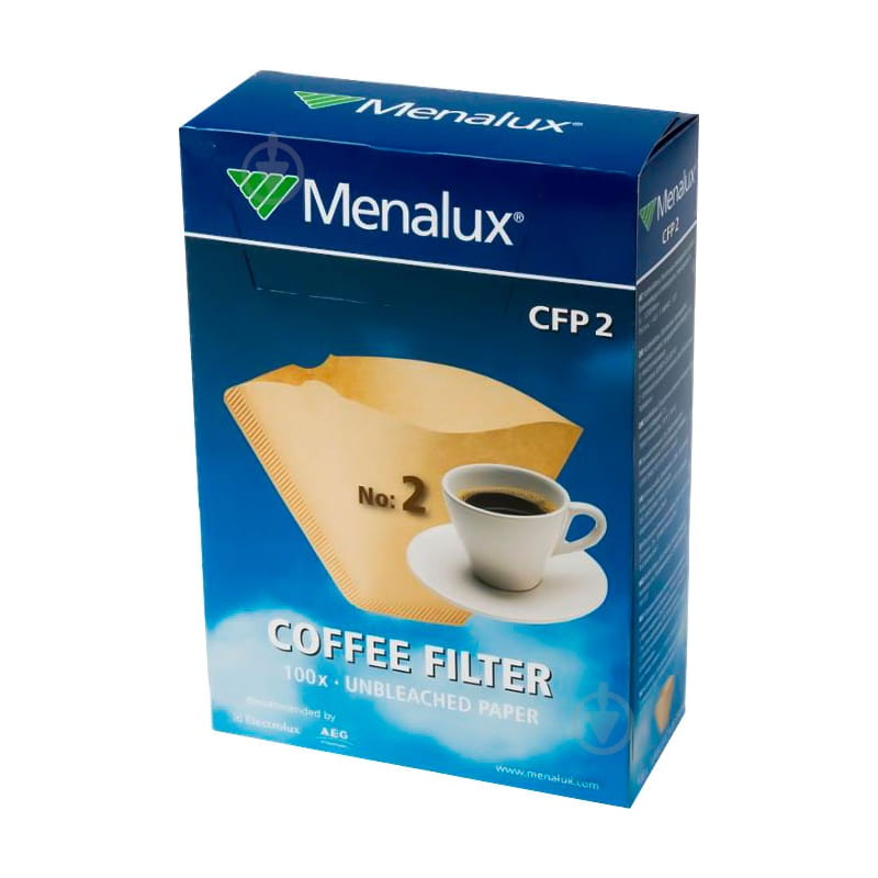 Фільтри для кавоварок крапельного типу Menalux CFP 2 100 шт.