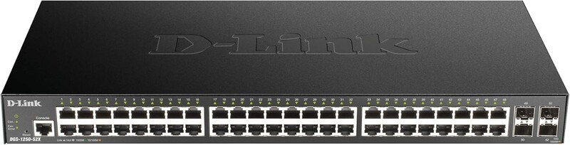 Коммутатор D-Link DGS-1250-52X (48xGE, 4xSFP+, L2)