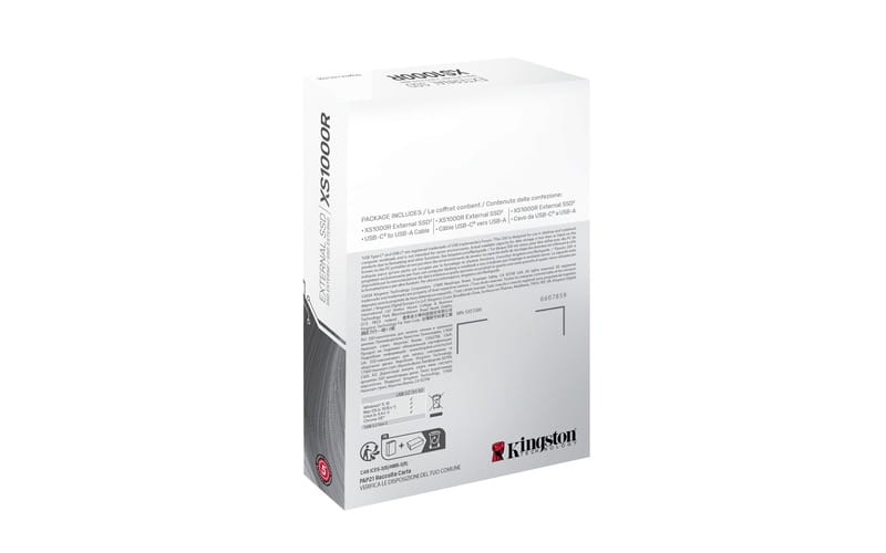 Накопичувач зовнішній SSD Portable 2ТB Kingston SXS1000 Red (SXS1000R/2000G)