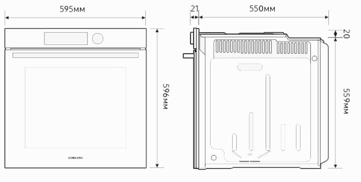 Духовой шкаф Samsung NV7B4245VAK/WT