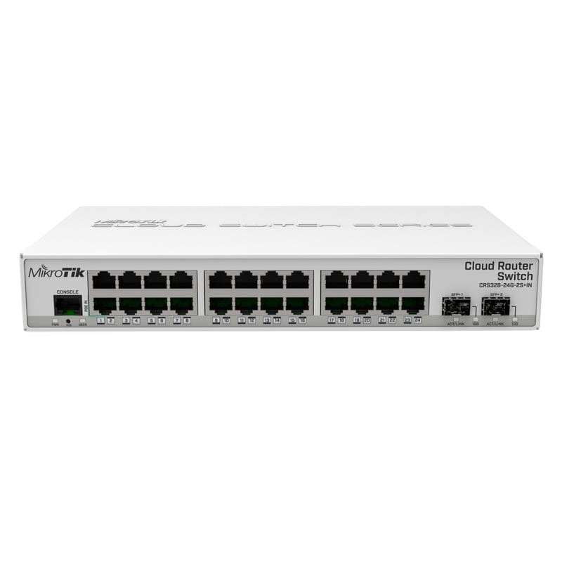 Комутатор MikroTik CRS326-24G-2S+IN
