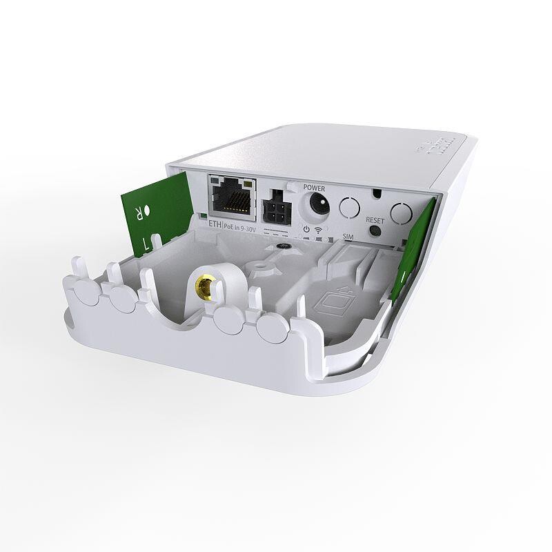 Точка доступа MikroTik wAP R (RBwAPR-2nD) (N300, 1х100Мбит, 1x miniSIM, без 4G/LTE карты, всепогодный корпус)