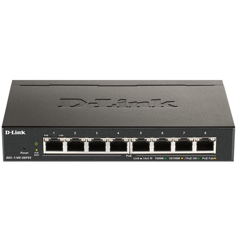 Комутатор D-Link DGS-1100-08PV2