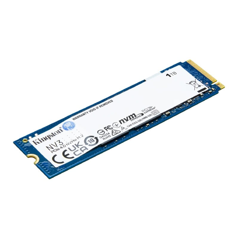 Накопитель SSD 1TB M.2 NVMe Kingston NV3 M.2 2280 PCIe Gen4.0 x4 (SNV3S/1000G)