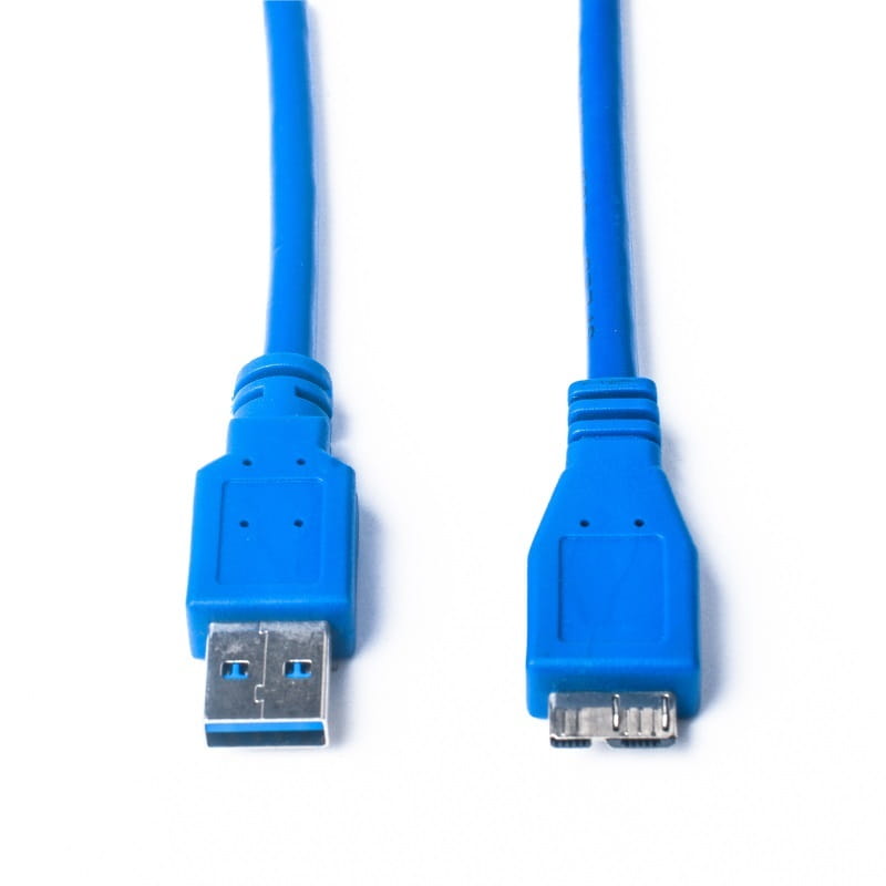Кабель Prologix для внешних жёстких дисков USB-A 3.0 для USB Micro-B 3 м, 5 Гбит/с, синий (PR-USB-P-12-30-3m)_бн