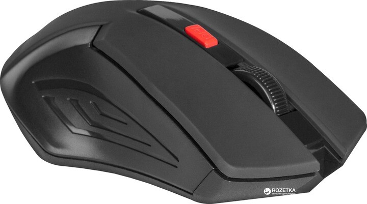 Миша бездротова Defender Accura MM-275 Black/Red (52276)