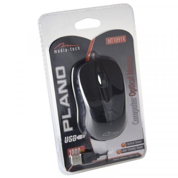 Миша Media-Tech Plano Black (MT1091K)