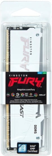 Модуль пам`ятi DDR5 32GB/5600 Kingston Fury Beast RGB EXPO White (KF556C36BWEA-32)