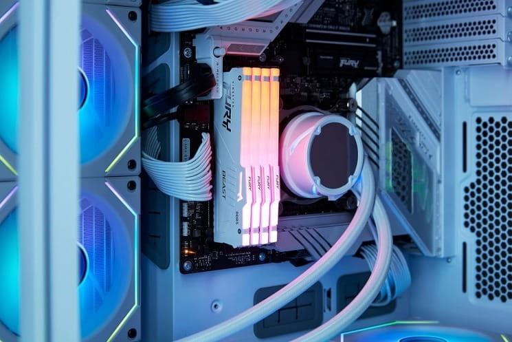 Модуль памяти DDR5 32GB/6000 Kingston Fury Beast RGB EXPO White (KF560C36BWEA-32)