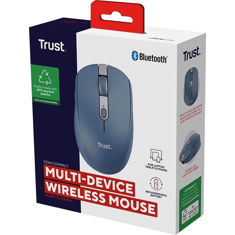 Миша бездротова Trust Ozaa Compact Blue (24934)