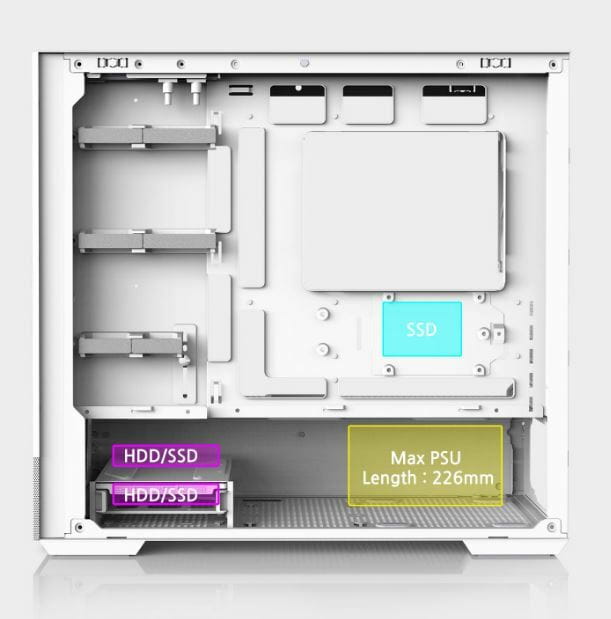 Корпус Zalman P30 Air White без БП