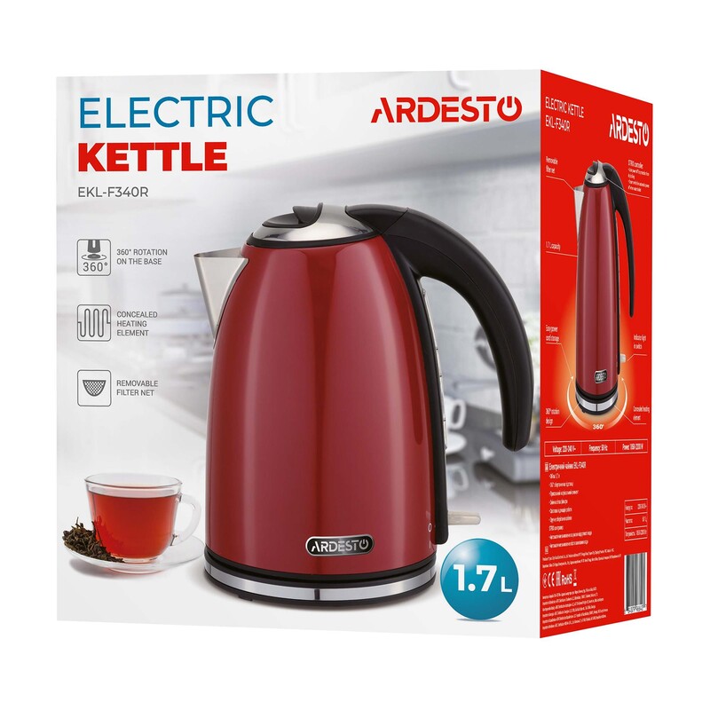 Электрочайник Ardesto EKL-F340R