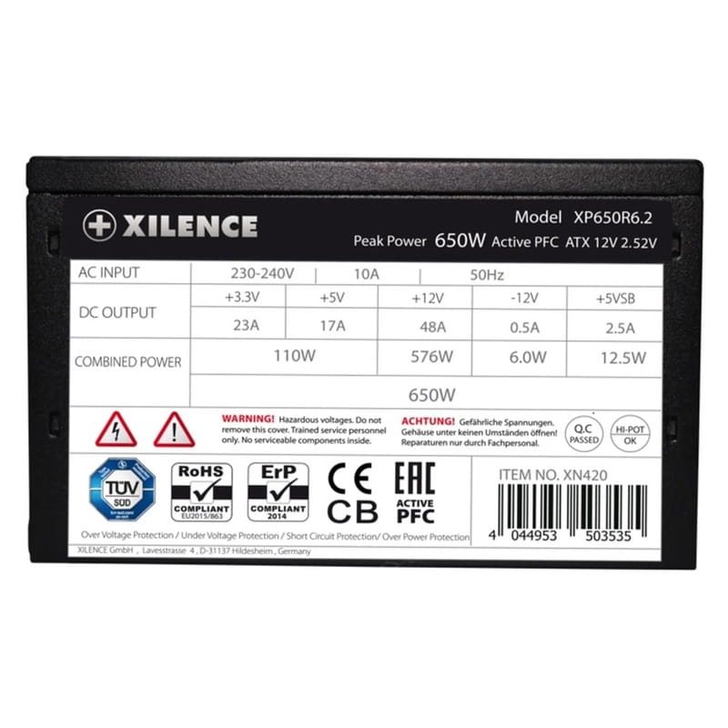 Блок живлення Xilence Performance C (XP650R6.2) 650W