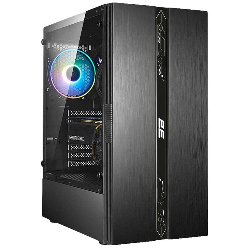 Корпус 2E Gaming Runa G2107 Black без БП