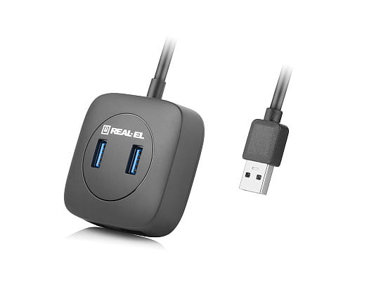 USB-хаб REAL-EL HQ-187 4 ports
