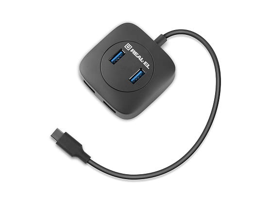 USB-хаб REAL-EL CQ-407 4 ports