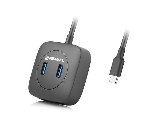 USB-хаб REAL-EL CQ-407 4 ports