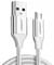 Фото - Кабель Ugreen US290 Aluminum Braid USB - MicroUSB (M/M), 1 м, White (60151) | click.ua
