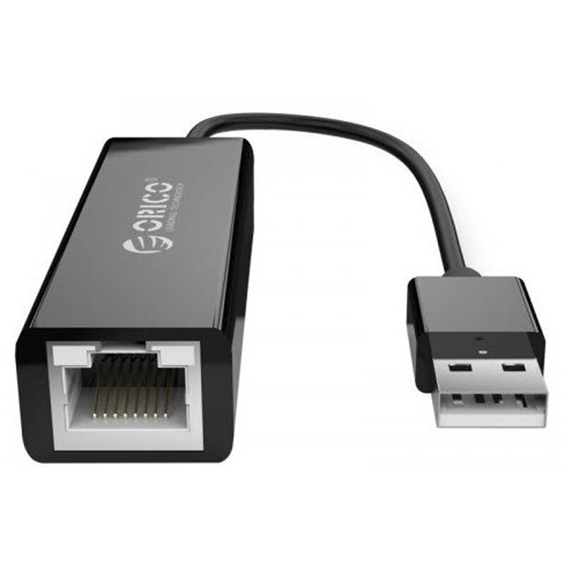 Адаптер Orico (CA911431) UTJ-U3-BK-BP USB 3.0 - Gigabit Ethernet, чорний