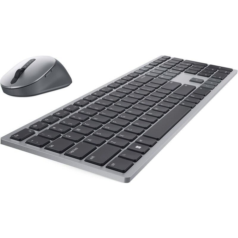 Комплект бездротовий (клавіатура, миша) Dell Premier KM7321W Gray (580-AJQV)