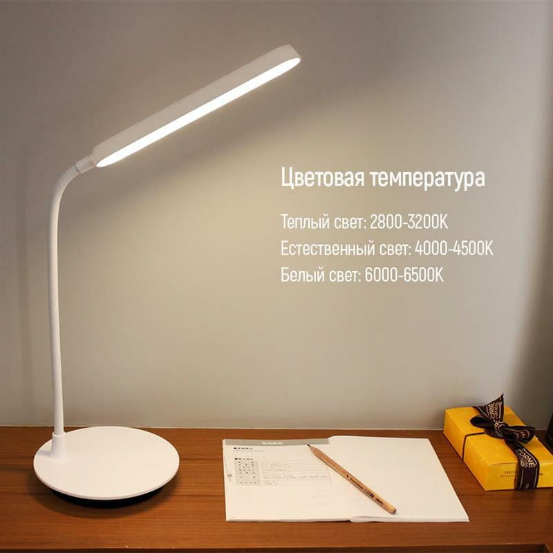 Настольная лампа LED ColorWay Portable & Flexible 360 со встроенным аккумулятором белая (CW-DL12FB-W)