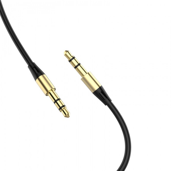 Аудио-кабель SkyDolphin SR07 3.5 мм - 3.5 мм (M/M), 1 м, Black (SDAUX-000052)