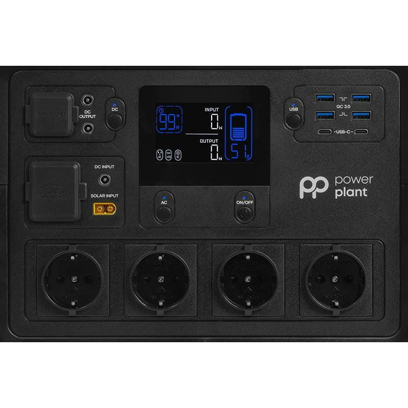 Зарядна станція PowerPlant HS1800 1484.8Wh, 412444mAh,1800W (PB930852)