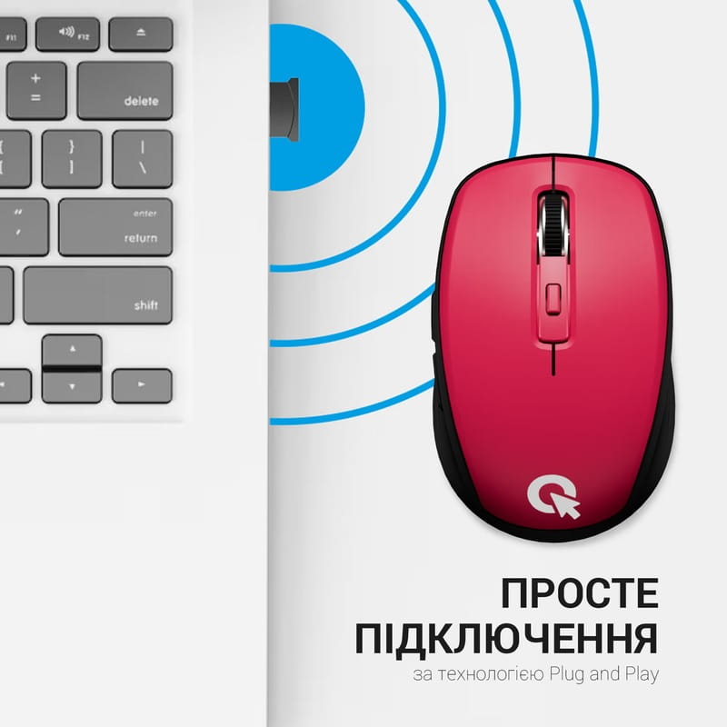 Миша бездротова OfficePro M267R Red