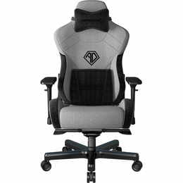 Крісло для геймерів Anda Seat T-Pro 2 Size XL Linen Grey/Black (AD12XLLA-01-GB-F)