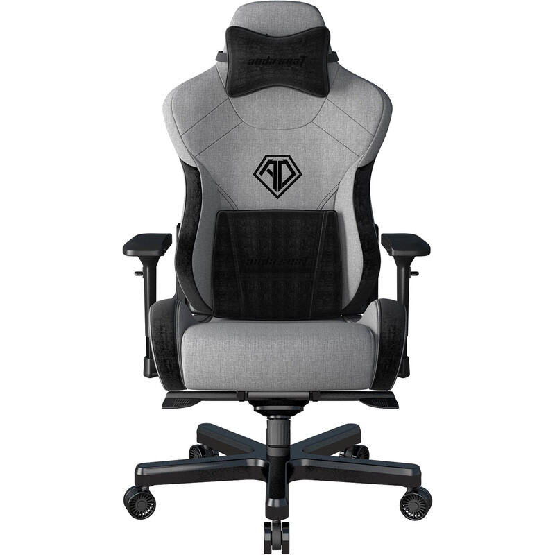 Крісло для геймерів Anda Seat T-Pro 2 Size XL Linen Grey/Black (AD12XLLA-01-GB-F)