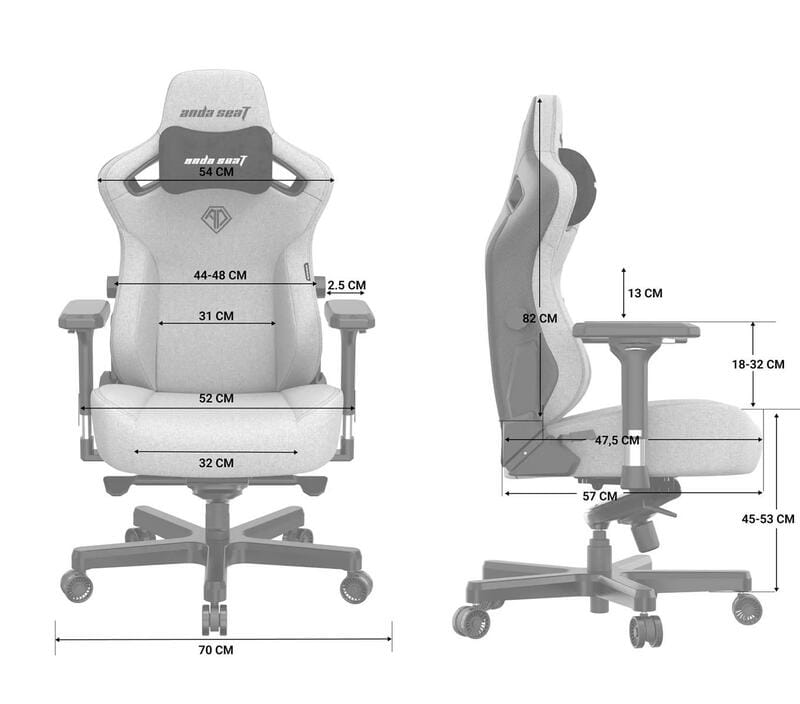 Крісло для геймерів Anda Seat Kaiser 3 Size L Black (AD12YDC-L-01-B-PV/C)