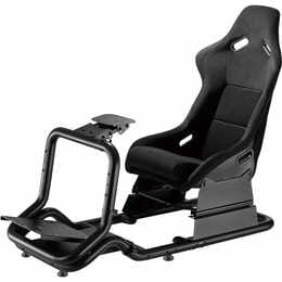 Крісло-кокпіт з кріпленням для керма та педалей GamePro RS167 Black