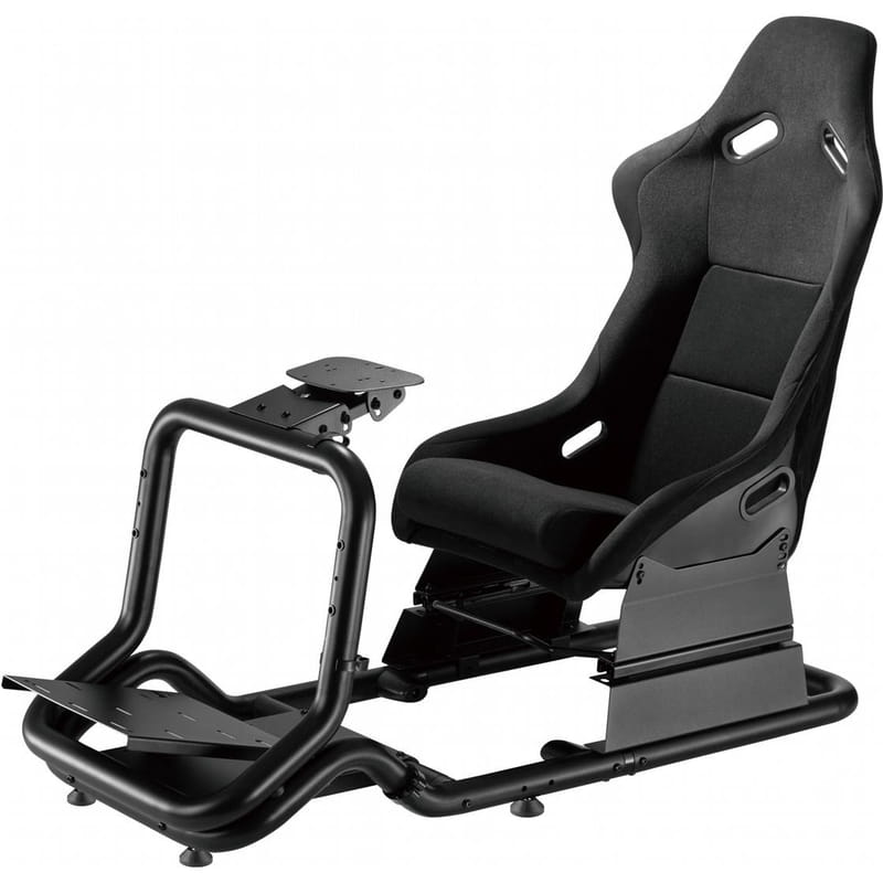 Крісло-кокпіт з кріпленням для керма та педалей GamePro RS167 Black