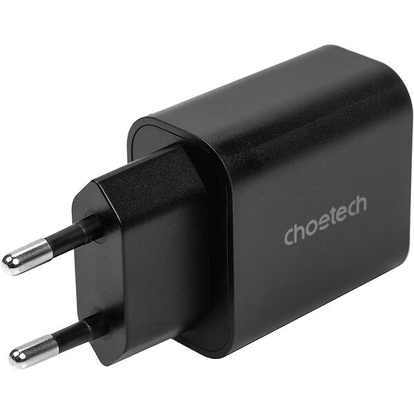 Сетевое зарядное устройство Choetech USB Type-C 25W PD+PPS Black (PD6003)