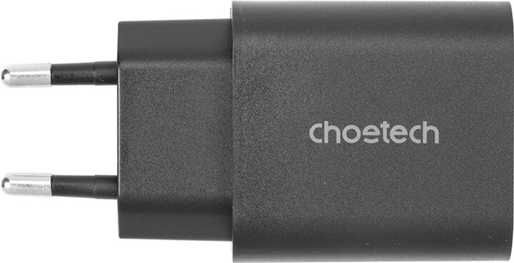 Сетевое зарядное устройство Choetech USB Type-C 25W PD+PPS Black (PD6003)