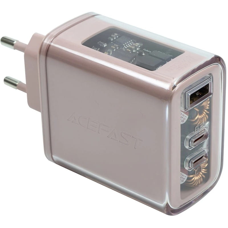Сетевое зарядное устройство Acefast GaN 2хUSB Type-C, USB Type-A 65W PD 3.0 QC 4.0 (A45)