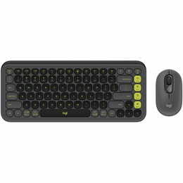 Комплект (клавіатура, миша) бездротовий Logitech Pop Icon Combo Graphite (920-013156)