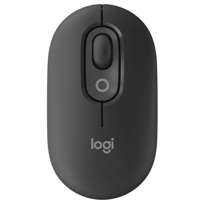 Мышь беспроводная Logitech Pop Mouse with Emoji Graphite (910-007412)