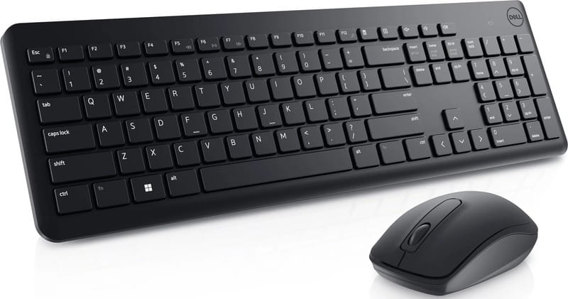 Комплект (клавіатура, миша) бездротовий Dell KM3322W Black (580-AKGK)