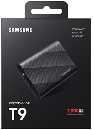 Накопичувач зовнішній SSD 4TB Samsung T9 Black (MU-PG4T0B/EU)