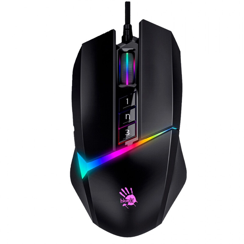 Мышь A4Tech Bloody W60 Max Stone Black