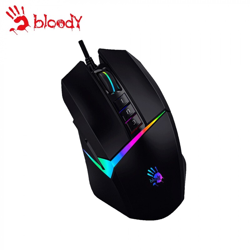 Мышь A4Tech Bloody W60 Max Stone Black