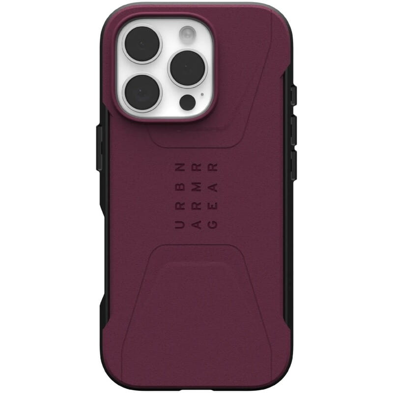 Чохол-накладка Urban Armor Gear Civilian Magsafe для Apple iPhone 16 Pro Bordeaux (114444119049)
