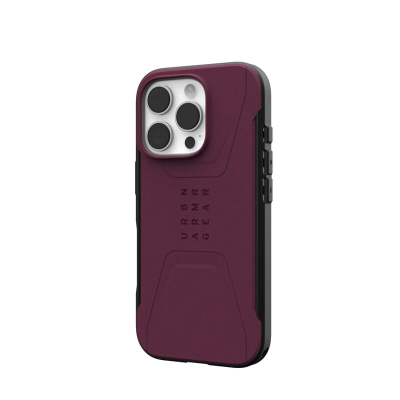 Чохол-накладка Urban Armor Gear Civilian Magsafe для Apple iPhone 16 Pro Bordeaux (114444119049)