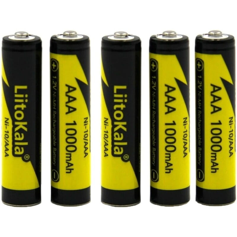 Акумулятор Liitokala Rechargeable Ni-MH AAA/HR03 1000mAh 5шт