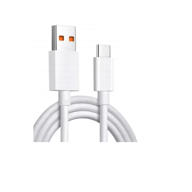 Кабель Dengos USB - USB Type-C (M/M) 1 м White (PLS-TC-6A-WHITE)