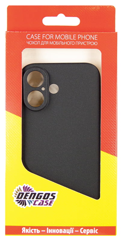Чeхол-накладка Dengos Carbon для Apple iPhone 16 Black (DG-TPU-CRBN-208)